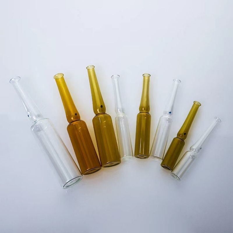 2 ml 3 ml 5 ml 10 ml 20 ml de sérum anti-âge clair pour l'éclaircissement de la peau Ambre Injection Ampoules en verre vide pour injection