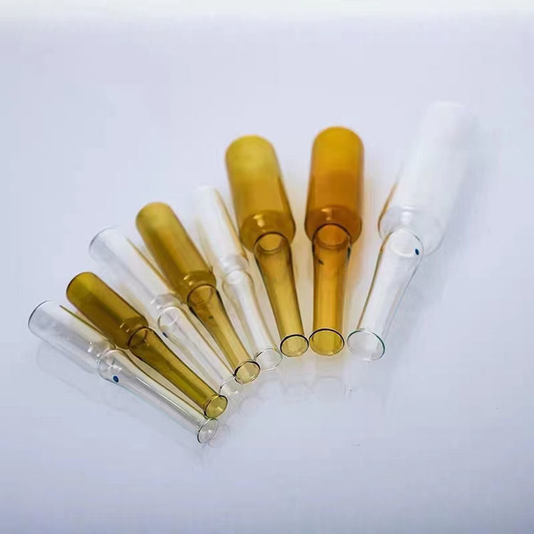 1 ml 2 ml 5 ml 10 ml 20 ml Ampoule en verre standard chinoise et ISO Ampoule en verre borosilicate pharmaceutique jetable