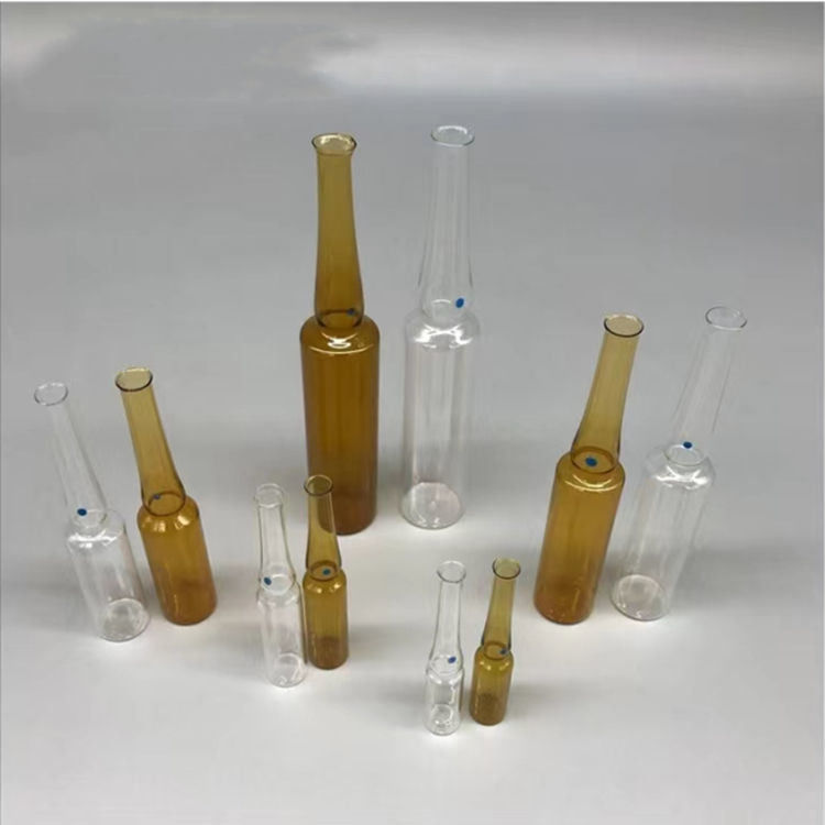 1 ml 2 ml 5 ml 10 ml 20 ml Ampoule en verre standard chinoise et ISO Ampoule en verre borosilicate pharmaceutique jetable