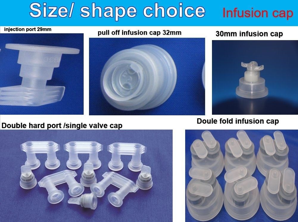 29 mm 30 mm PP Cap à infusion à retirer pour sacs à infusion non en PVC à film IV Euro Cap pour bouteille à infusion en plastique