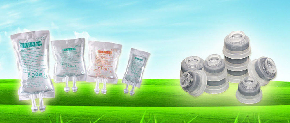 Bouteille pour perfusion pharmaceutique Bouchon injectable jetable Sacoche pour perfusion Retirer le bouchon Euro avec le disque en caoutchouc