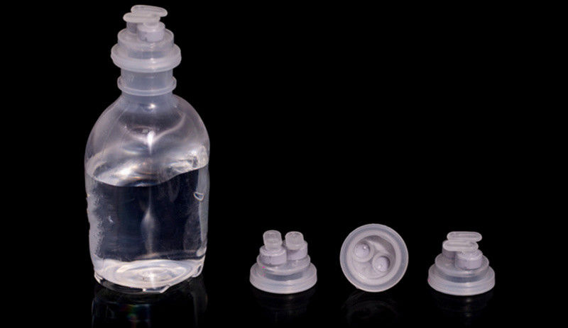 Couvercle de perfusion à double soupape pliable à simple soupape pour bouteille de perfusion Lvp PP 30 mm Euro Cap à deux têtes