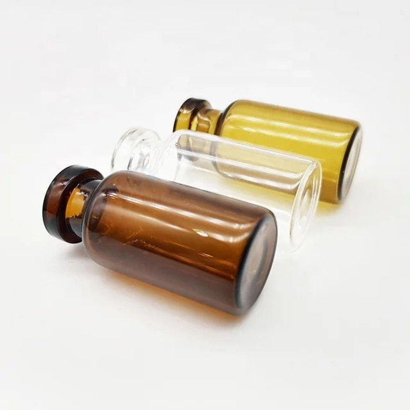 5 ml 7 ml 10 ml Produit pharmaceutique Ambre clair Lyophilisation tubulaire crimp top Flacons en verre avec capuchon déverrouillé