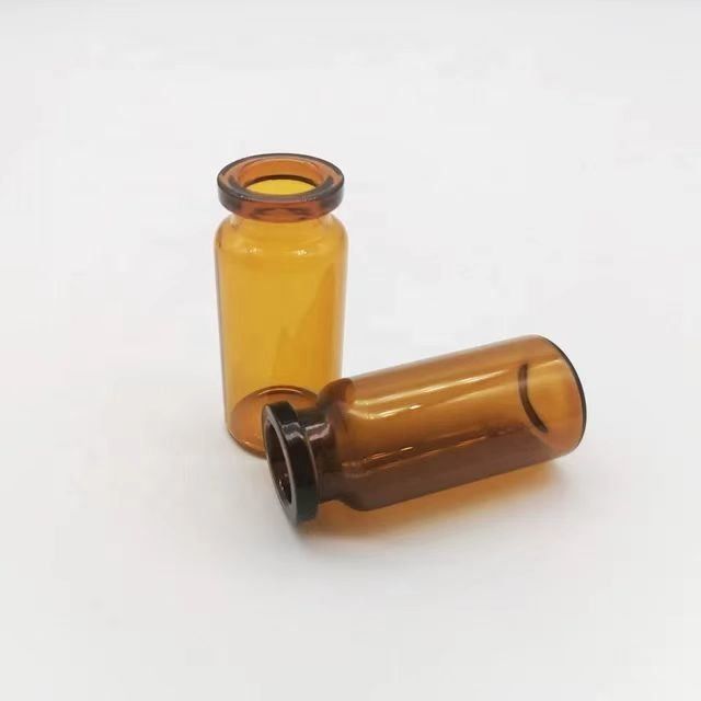 Vials de verre stériles pharmaceutiques sur ordonnance personnalisés 5 ml 7 ml 10 ml Vials de verre tubulaires ambrés clairs pour injection