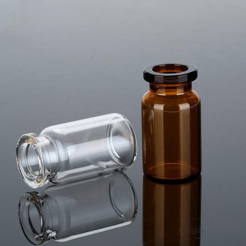 5 ml 10 ml 20 ml Amber Clear Crimp neck Vial tubulaire en verre Bouteille injectable pour vaccin Antibiotiques