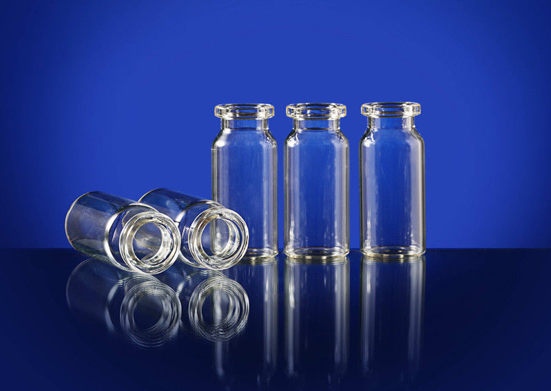 Bouteilles d'injection stériles tubulaires en verre avec bouchon en caoutchouc