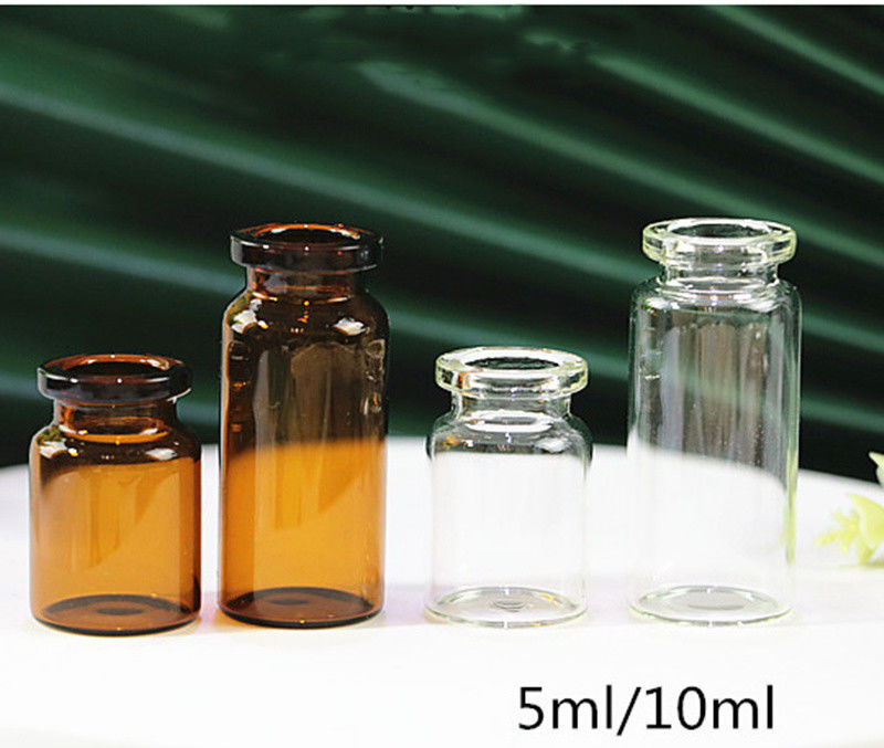 7 ml 10 ml Ambre clair Stérilisé pharmaceutique pour injection Tubulaire stérile Vials de verre vides pour usage médical Antibiotiques
