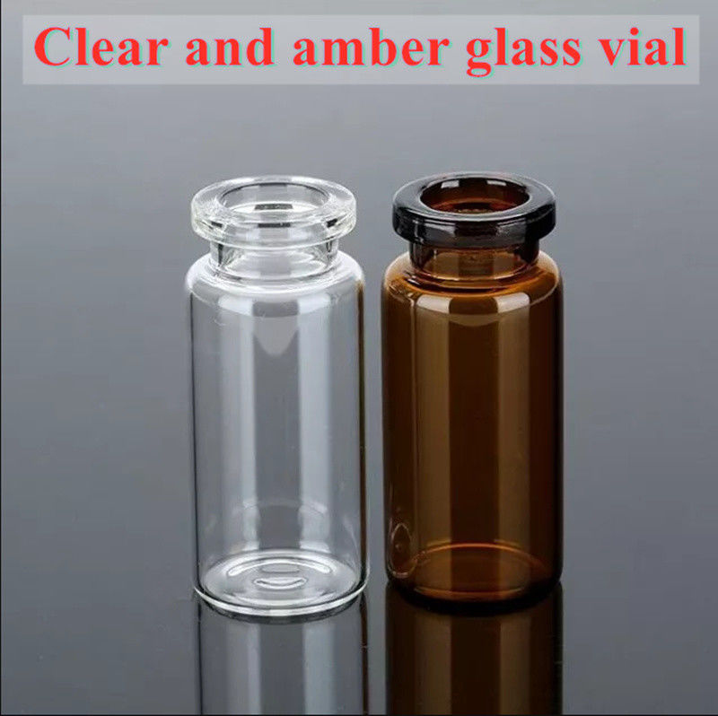5 ml 20 ml de verre borosilicate pharmaceutique ambre clair vide lyophilisation flacon d'injection en verre tubulaire