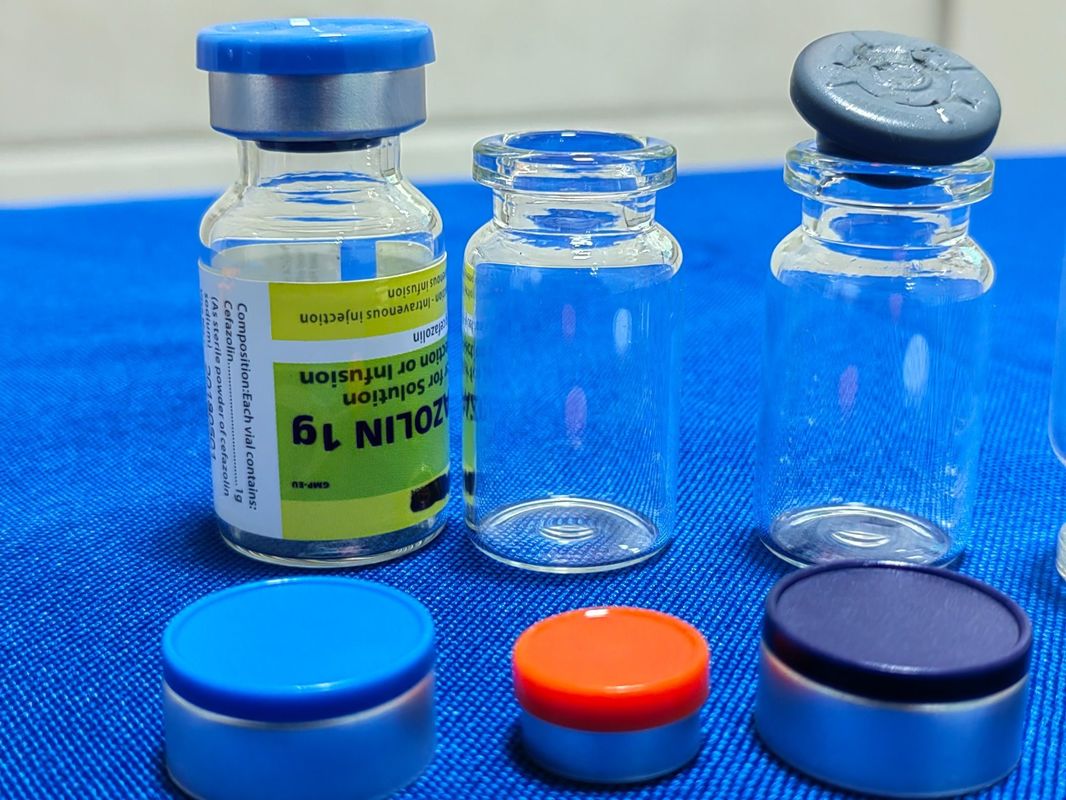 Vial en verre borosilicate de 5 ml, 7 ml et 20 ml, stérile, clair, 10 ml, avec capuchon