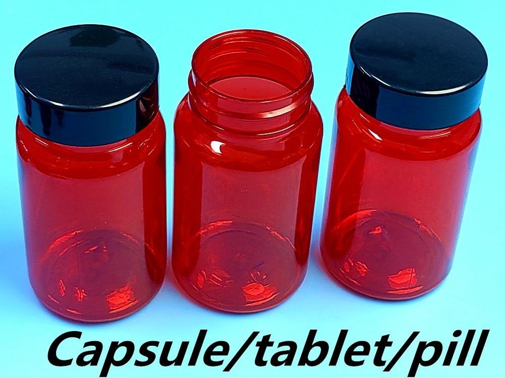 100cc 150cc PET Pilule en plastique Bouteille de médicament Pilule de vitamine Bouteille Récipient Pilule en plastique Capsules Bouteille