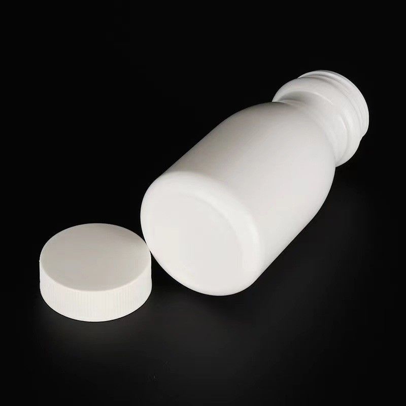 Bouche large vide 100 ml 150 ml de plastique blanc PE Pilule pharmaceutique Récipient capsule Médecine Vitamine biberon
