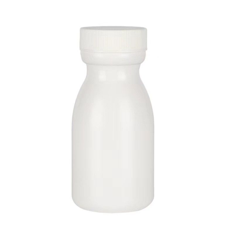 Bouche large vide 100 ml 150 ml de plastique blanc PE Pilule pharmaceutique Récipient capsule Médecine Vitamine biberon