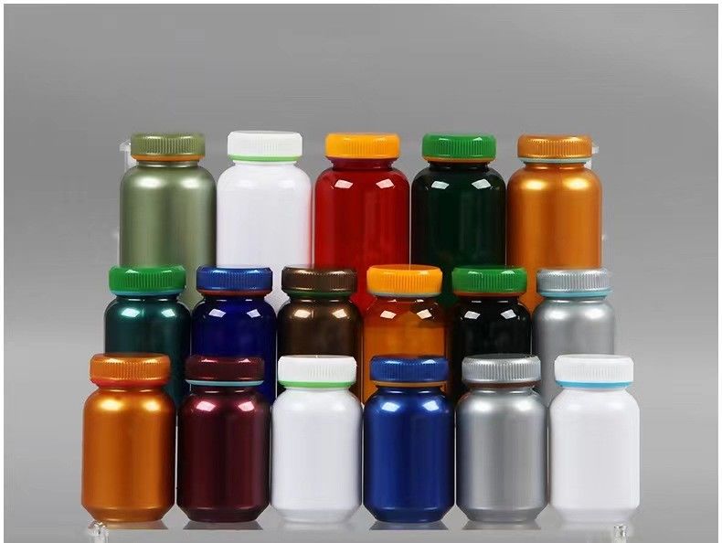 Bouche large vide 100 ml 150 ml de plastique blanc PE Pilule pharmaceutique Récipient capsule Médecine Vitamine biberon
