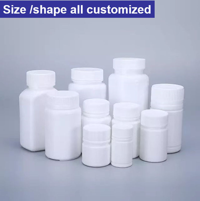 30 ml 50 ml 100 ml PE blanc vide en plastique Capsule de vitamines Supplément de santé Comprimé Médecine Capsule Bouteilles de pilules