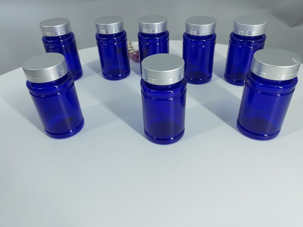 Foie de morue Huile de poisson Huile de poisson Médicament en capsule plastique Bouteille PET 120 ml Supplément vide Vitamine Capsule Pilule Bouteille en plastique