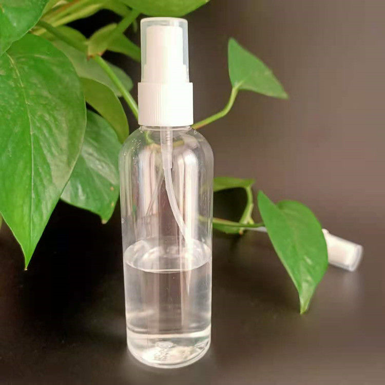50 ml 60 ml 100 ml PET transparent rond personnaliser désinfectant pour les mains rechargeable bouteille de pulvérisation en plastique PET cosmétique