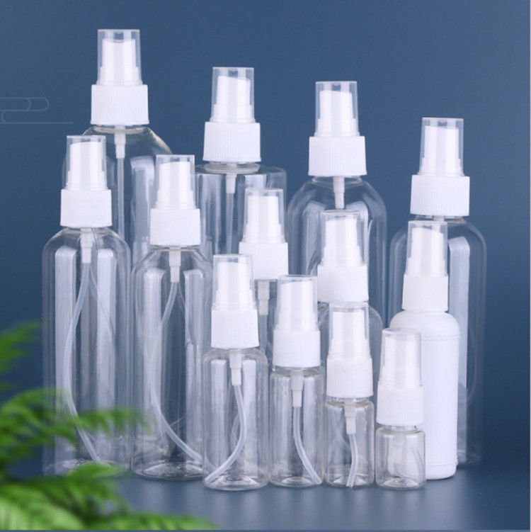 Bouteilles de pulvérisation de brouillard en plastique PET cosmétique de 50 ml 100 ml 120 ml