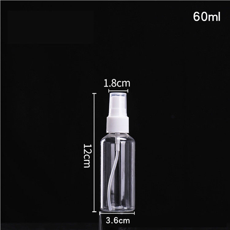 Bouteilles de pulvérisation de brouillard en plastique PET cosmétique de 50 ml 100 ml 120 ml
