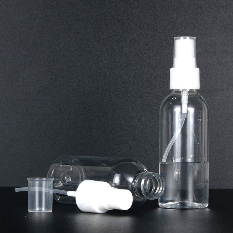 50 ml 60 ml 100 ml PET plastique pulvérisateur de brouillard fin désinfectant de parfum d'alcool bouteilles plastiques cosmétiques portables avec pulvérisateur