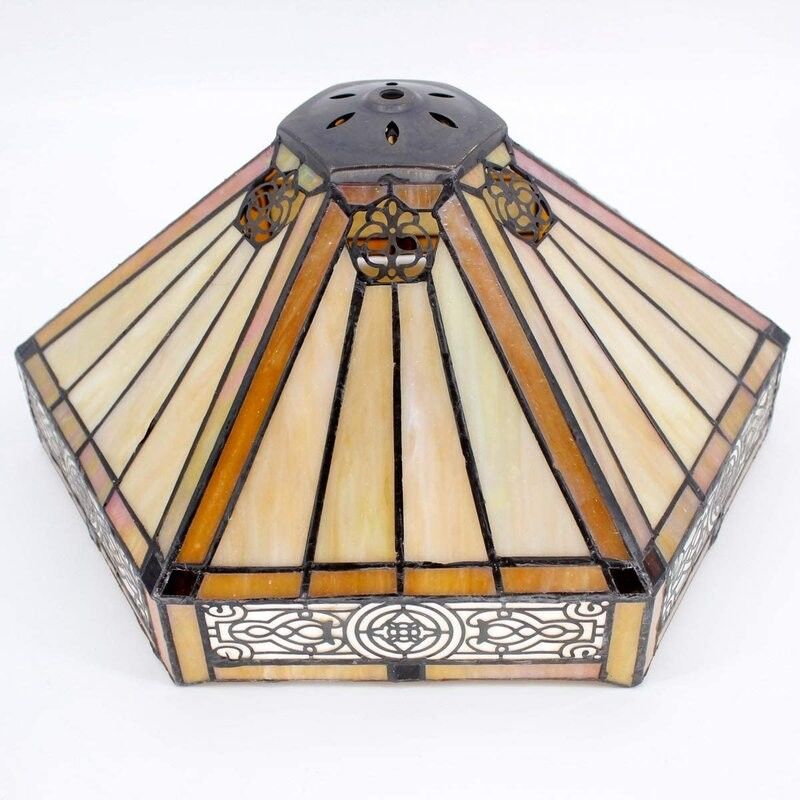30cm Hexagon Studio rétro Chambre à coucher chaude Maison Lampe décorative artisanale Lampe de table de luxe en verre turc