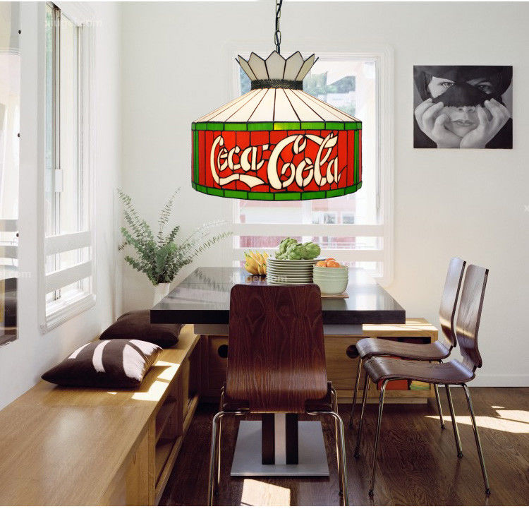 Lumière de lustre moderne nordique de 9 pouces et 12 pouces pour villa hôtel lumière de verre salle à manger de luxe lampe suspendue en verre coloré