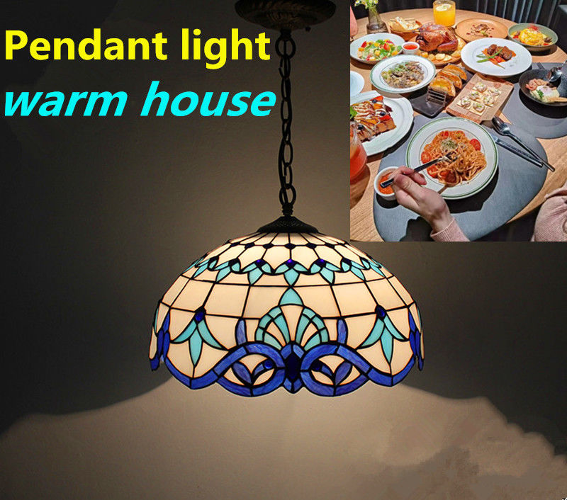 Lampe suspendue LED de verre de 12 pouces décorative avec 2 lumières soins oculaires pour bar salle d'étude café salon salle à manger lumière