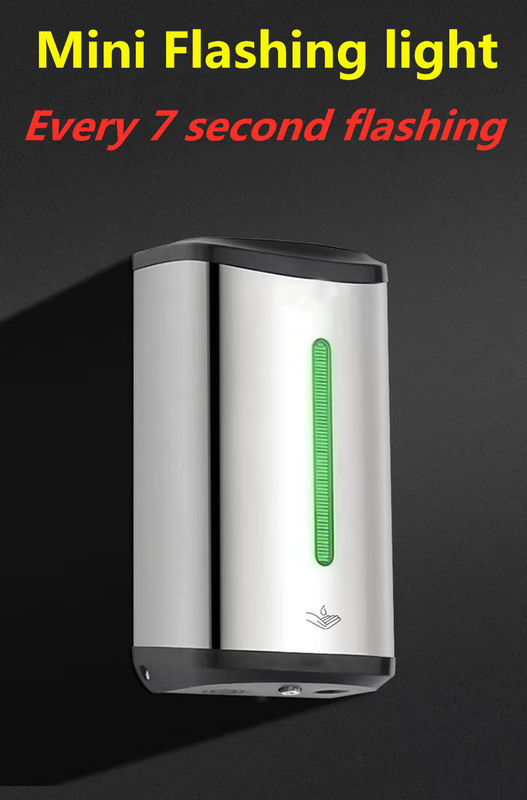 Dispensateur de savon sans contact monté sur le mur en acier inoxydable Sensor infrarouge automatique Stérilisateur de main liquide
